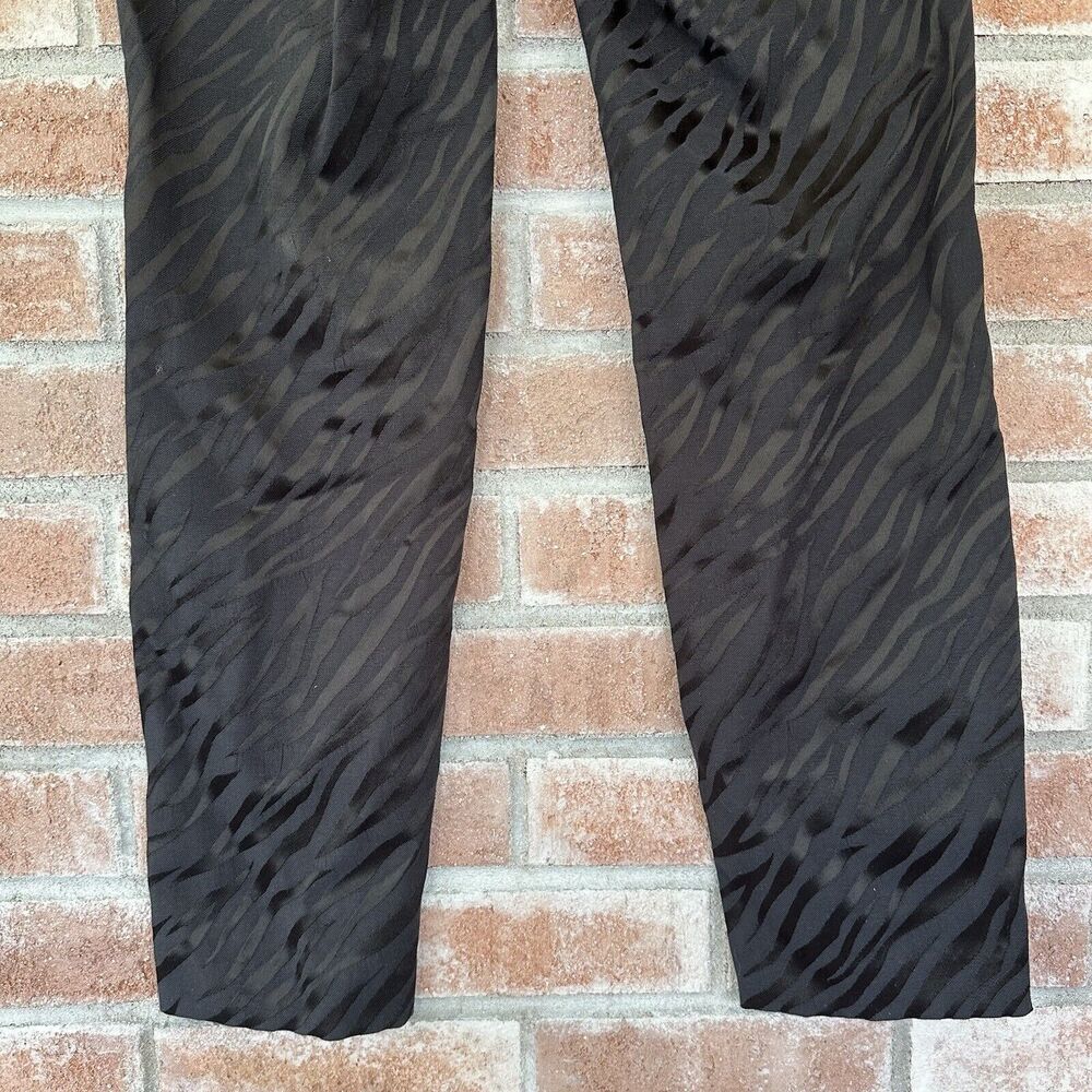 Rag & Bone Simone Pants Zebra Print Jacquard Blac… - image 7